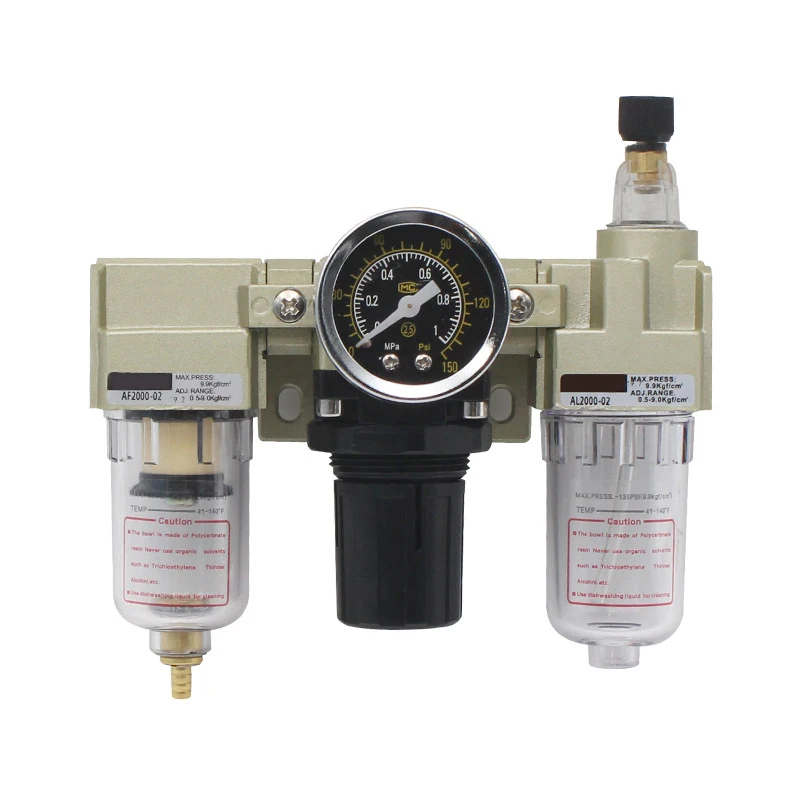 Smc Type Aluminum Air Filter Regulator Lubricator Combination Pneumatic 