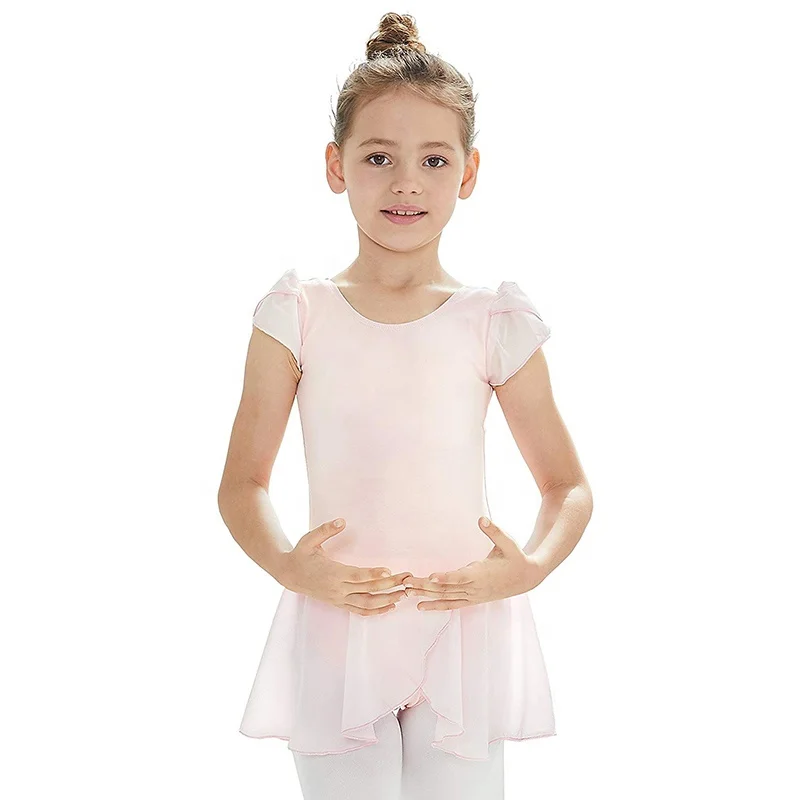 Wholesale Pink Petal Sleeve Leotard Skirt Dancewear Ballet Dresses For ...