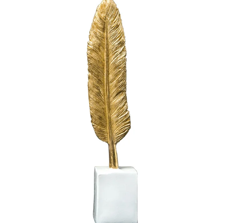 Retro Style Resin Feather Lattice Art Creative Handicrafts Furnishings Resin Craft