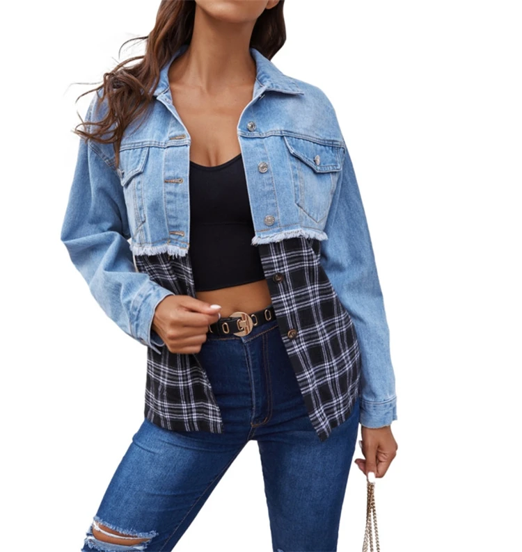 wholesale latest fashion jackets for women 2021 womens denim