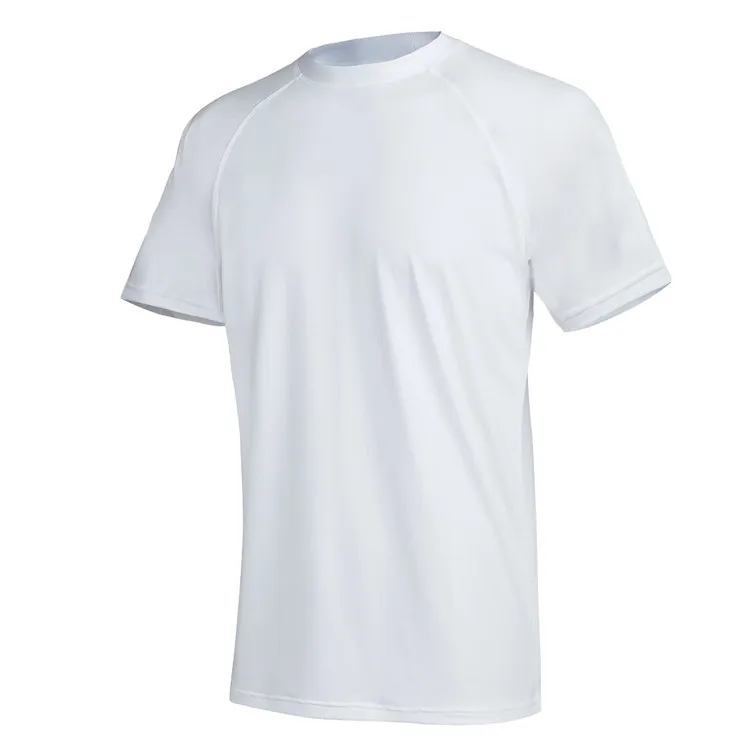 Wholesale Solid Color Rash Guard Surf Shirt Designs Custom Logo Swim Rash Guard Shirts for Men
