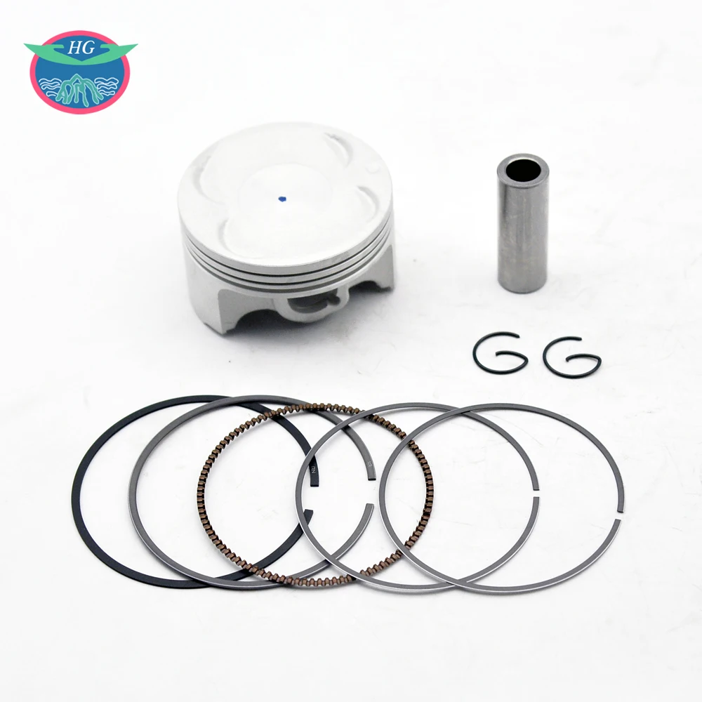 Haogang N155X NMAX155 Top End Rebuild Kit 58mm Bore 155CC Motorcycle Cylinder Piston Gasket for Yamaha 2019 B6H00 Type Aluminum