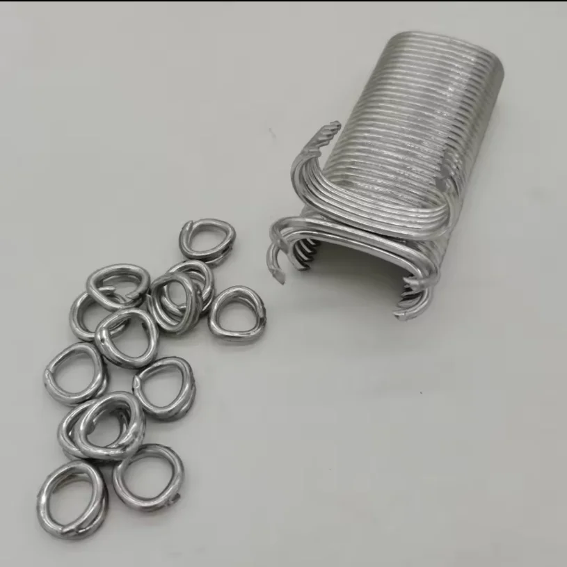 Galvanized Steel High Quality C Clips C43 43mm Hog Rings for Stone Cages