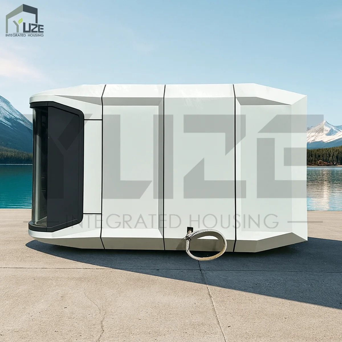 Custom Design Prefab Tiny House Trailer Space Capsule Office for Garden