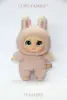 Standing pink rabbit