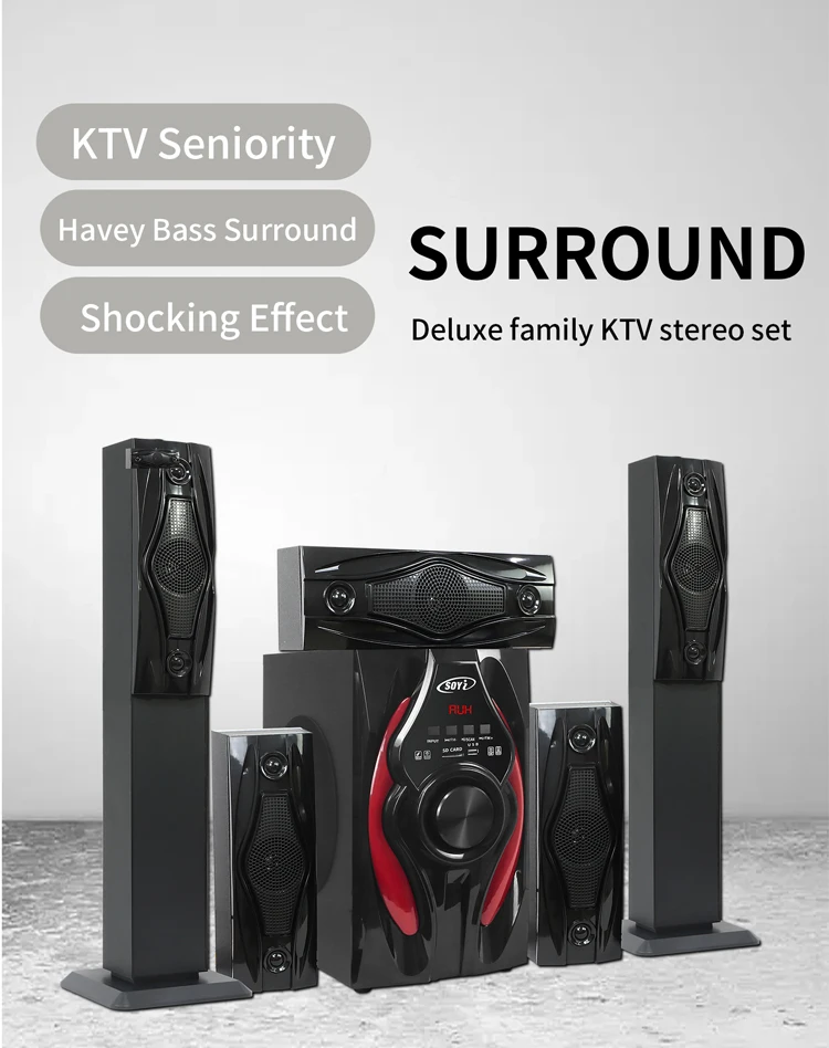 5.1 Channel Home Theater Speaker Active Tower Speaker Home Theater