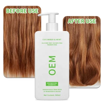 Wholesale Private Label Daily Care Gentle Clean Cruelty Free Organic Nourishing Anti-Frizz Volumizing Shampoo For Hair