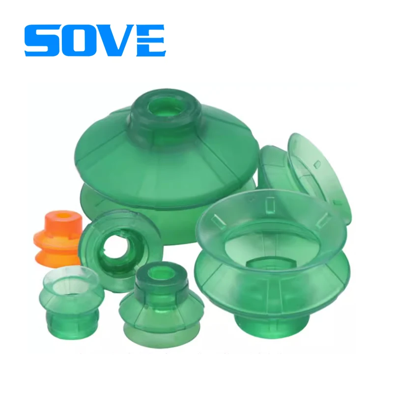 Round bellows suction cup vacuum pad