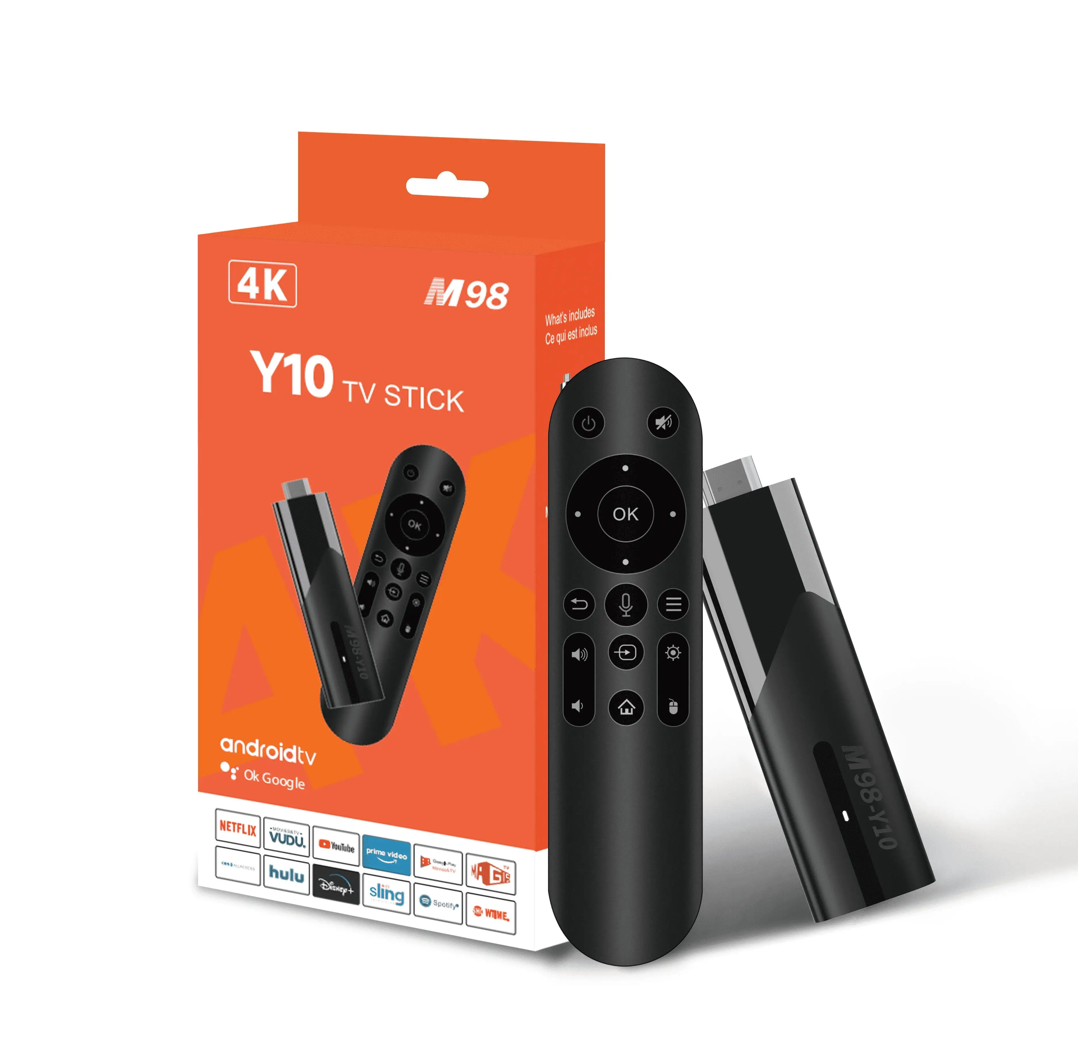 M98-Y10 6K TV Stick Android TV Box 13 Smart TV Allwinner H618 2GB RAM 16GB  ROM Dual WiFi 6 BT 5.0 ATV HDR 10 Media Player IPTV