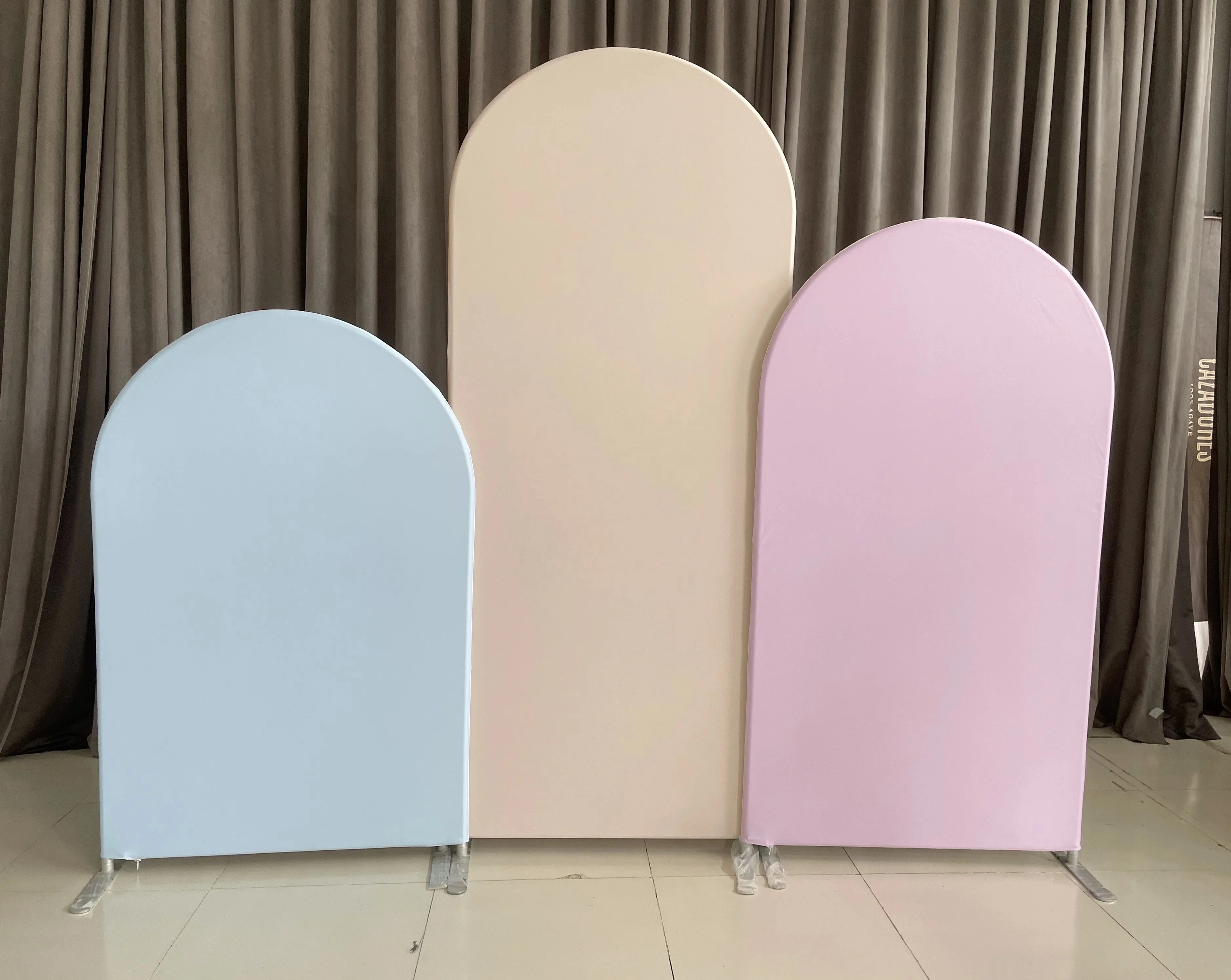 Custom Chiara Arched Backdrop Stand Birthday Party Metal Panel Foldable Arch Backdrop Wedding Decoration