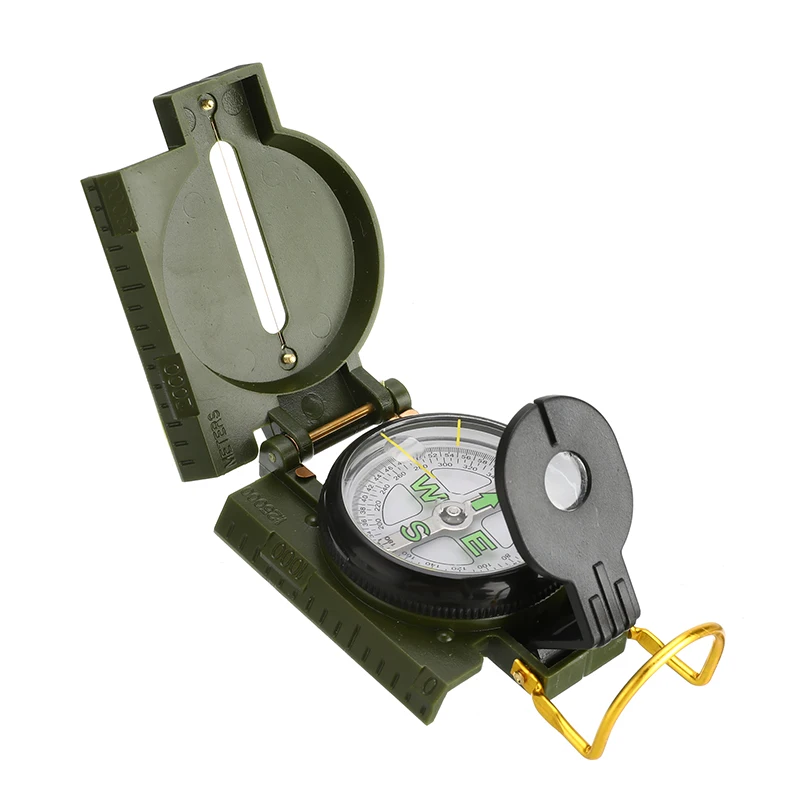 Pocket Outdoor Military Army Hiking Camping Len Survival Lensatic Mini Compas . 