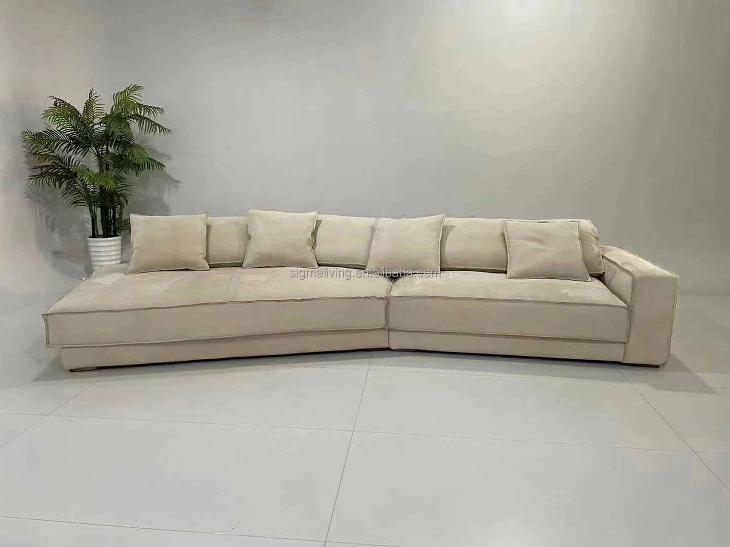 Indoor large fabric couch living room sofa