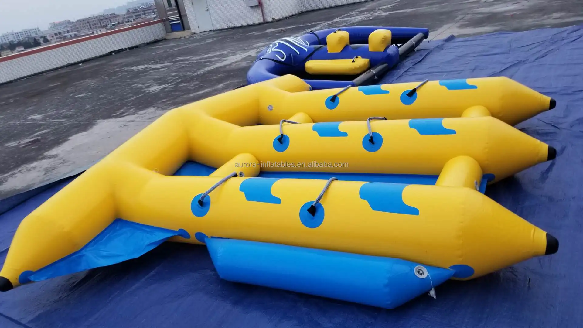 High quality inflatable fly fishing boat inflatable flying fish banana boat lake inflatable