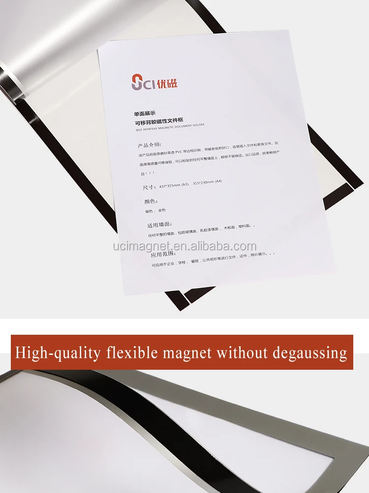 Visual Wall Mounted A4 File Holder Document Holder Display Transparent Self Adhesive
