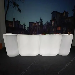 Illuminated Waterproof LED Bar Table Nightclub Furniture for Home Bars and Malls for Cocktail Parties