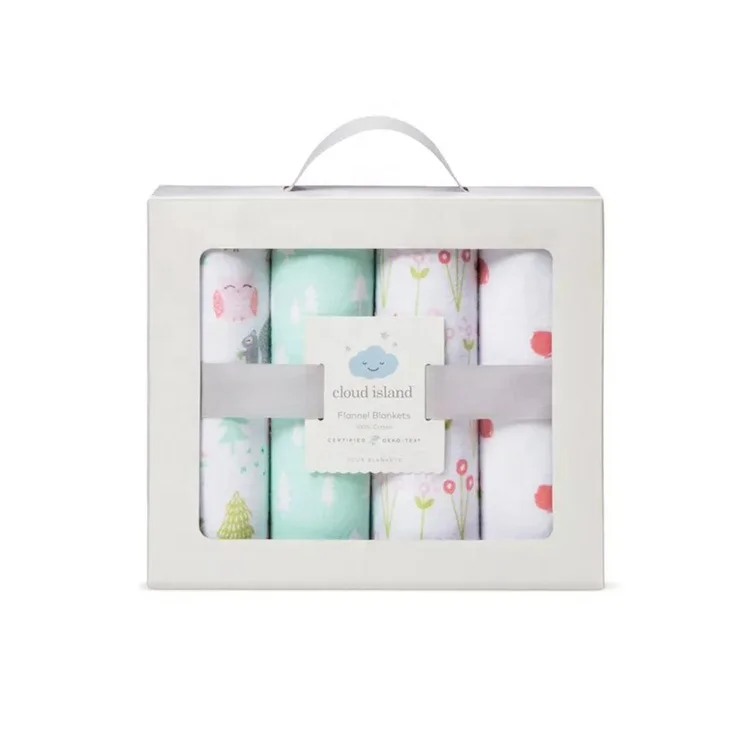 Folding Gift Box for New Born Coming Baby  Products Packaging Baby Apparel Clothes Gift Set Box Baby Shoe Packaging Box