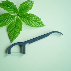 Daily Care Oral Cleaning Popular Mint Flavor Dental Flosser 750D Bamboo Charcoal Threader Flosser with PS Handle