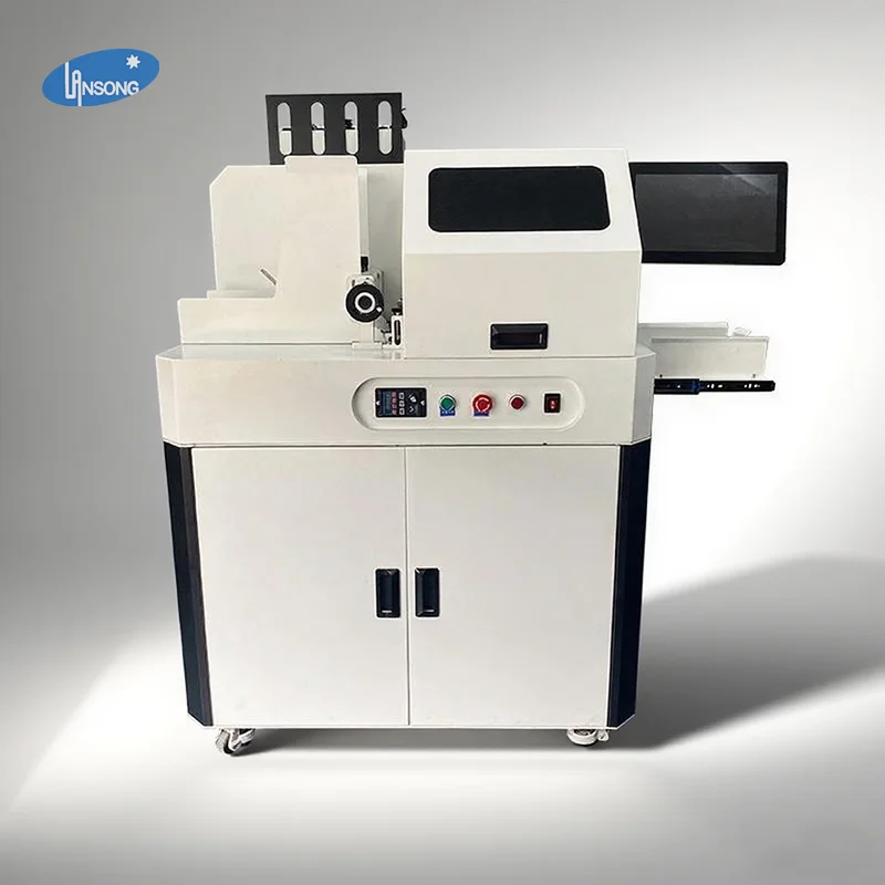 Lansong avtomatik oqimli gofre qog'oz qutilari, qog'oz sumkalar, inkjet bitta o'tish karton printeri h P bosh va kompyuter bilan