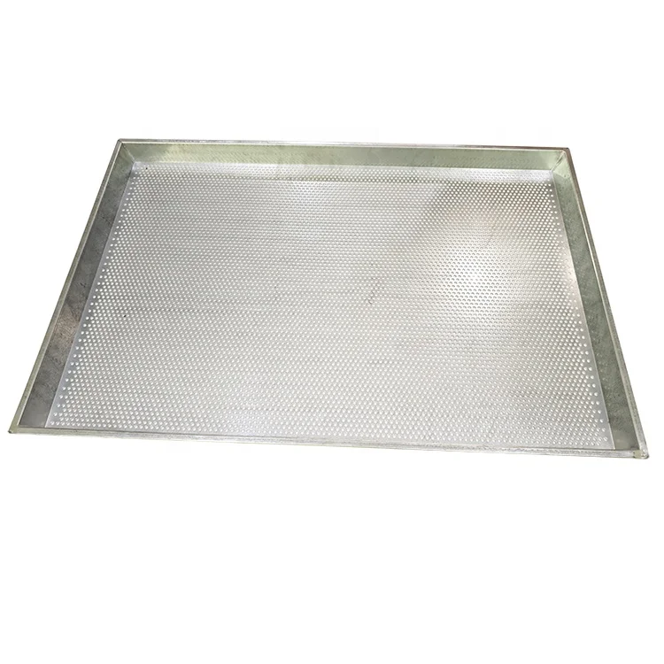 Baking Sheet Perforated Tray for Oven Baking Cake Pan Punching Galvanized Plate Carbon Steel Baking Trays Heavy Duty Bun Pan