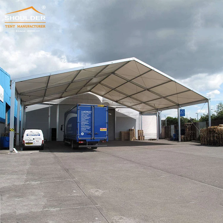 Durable PVC Single Slope Roof Canopy Tent for Outdoor Industrial Storage  Warehouse and Loading Bay Shed for Aluminum Storage