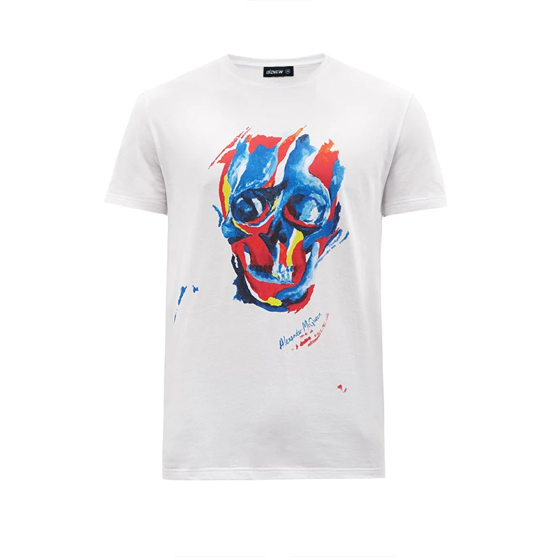 Diznew Custom Printing Mens Clothing T-shirt High Quality Wholesale 100% Cotton Men Cotton Polyester Casual Custom Size 100 Pcs factory