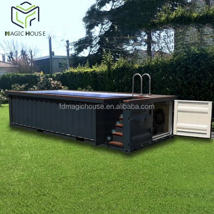 Magic House Best Quality Custom Cheap 20ft and 40 Feet Shipping Container Swimming Pool in Back Yard