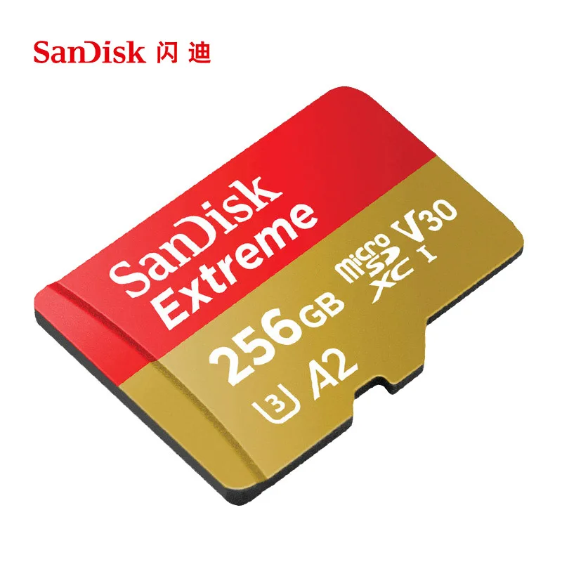 Оригинальная карта памяти SanDisk A2 Extreme 256 ГБ Micro SD 128 ГБ U3 64 Гб карта памяти V30 Class10 flash TF карта с 4K HD