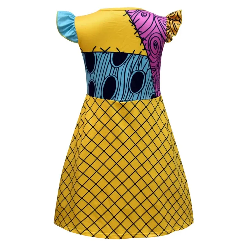 Halloween Kids Disguise Sally Nightmare Before Christmas Girl Sally Costume  DISN-011