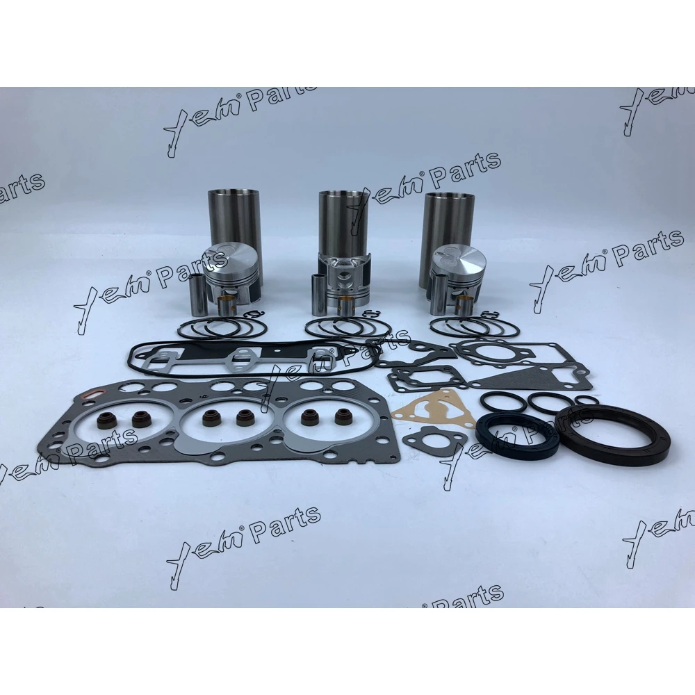 3TNA72 Rebuild Kit With Cylinder Gasket Kit Piston Rings Liner for Yanmar Diesel Engine 2