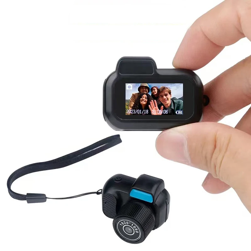 Trending New Small Pocket Camcorder HD Video Recorder Webcam 1080P Digital Kids Camera for Travel Cute Mini DV Security Camera