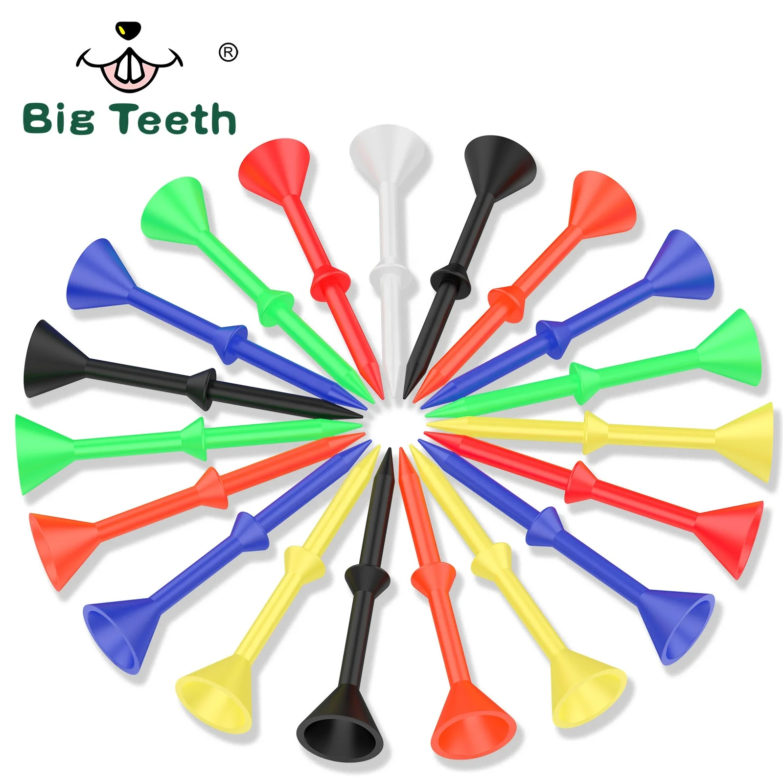 Low Moq Price Colorful Plastic Size 83 Mm Long Golf Tees Buy Tees