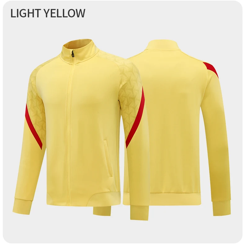 2025 Custom Breathable Sportswear Jacket Slim Fit Full Zipper Tracksuit Jogger Sets for Men soccer jersey tracksuit set