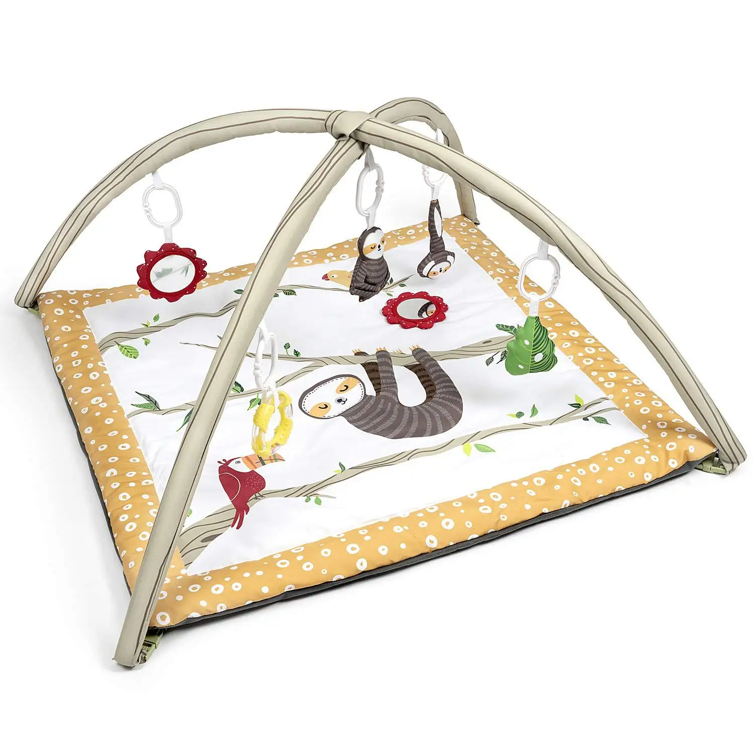 Play Mat and Gym, Baby Activity Gym for Sensory Exploration and Motor Skill Development