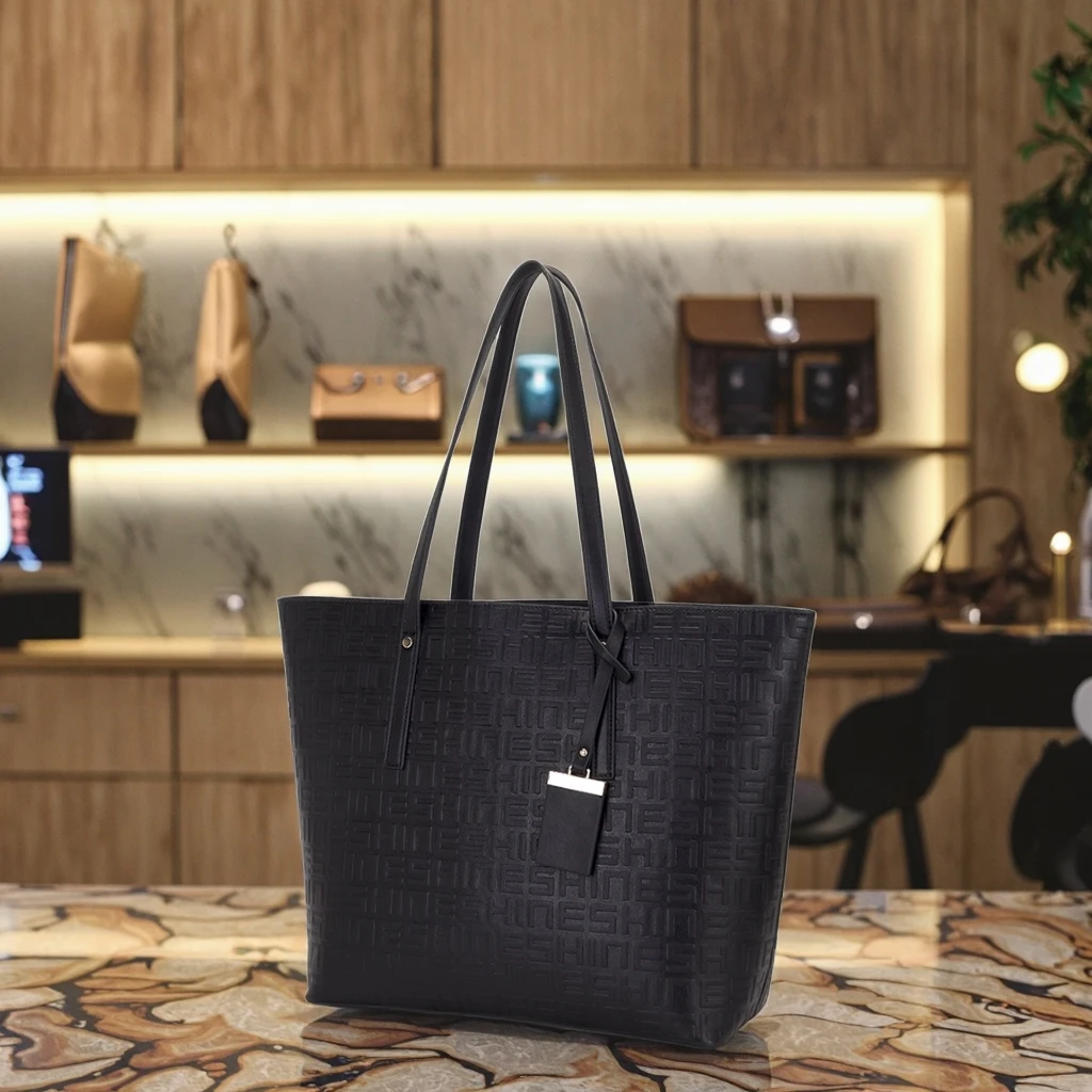 Custom Logo Brands Latest Style Printing Ladies Handbag Women Shopping Bag Handbags Fashion Luxury Leather Bags Set for Women