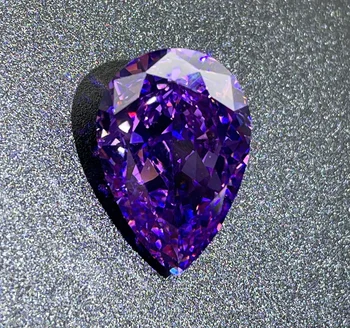 ZHF Jewelry Shine amethyst mystic rainbow topaz round cubic zirconia gemstones10*15 13.1ct