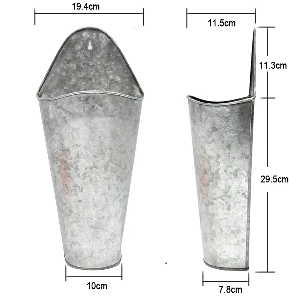 Lot De 3 Jardinières Murales Demi-lune, Jardinière Murale Ronde En