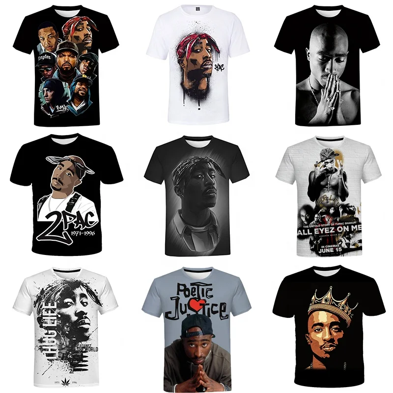 Rapper Tupac 2Pac 3D Printed Shirt For Men Hip Hop T-Shirt 3D Digital Printing  Tshirt All Over Print Tees Graphic Custom T Shirt - Buy Tupac,3D Printed  Shirt,Hip Hop T Shirt Product
