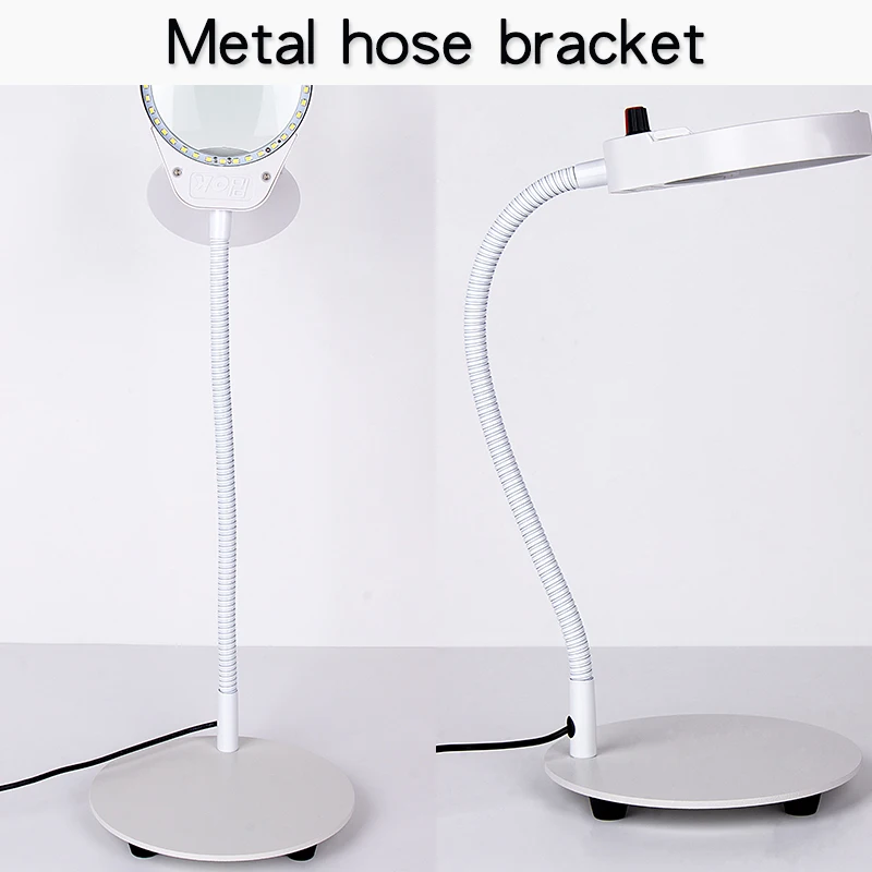 
Увеличительное стекло для чтения или ремонта часов, регулируемое настольное увеличительное стекло со светодиодной лампой 