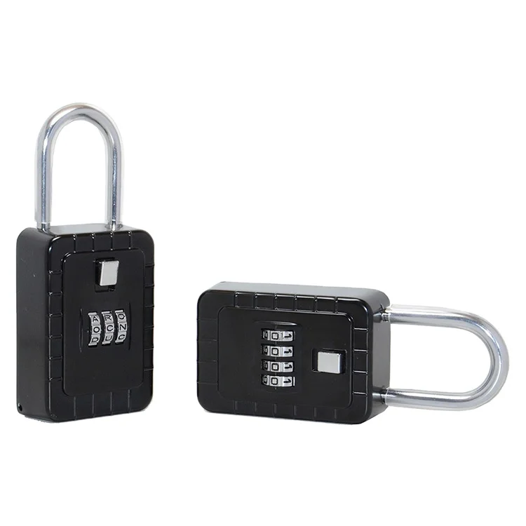 3-Key Lock Box Alpha Key Style Key Safe Door Knob Hanging Padlock 