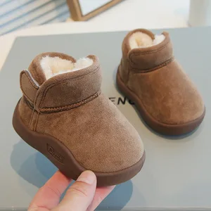 2026 Children's Snow Boots New Winter Model Short Boots Thickened Baby Shoes Snow Boots