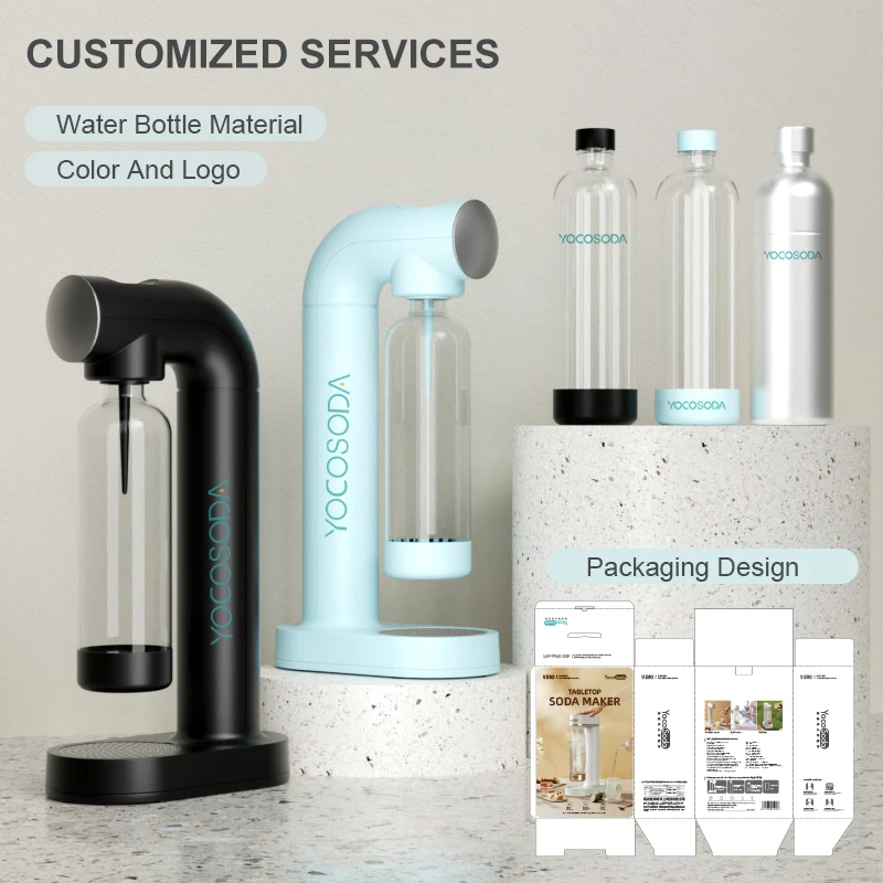 YOCOSODA 2023 New Stylish Instant Sparkling Water Maker Soda Machine
