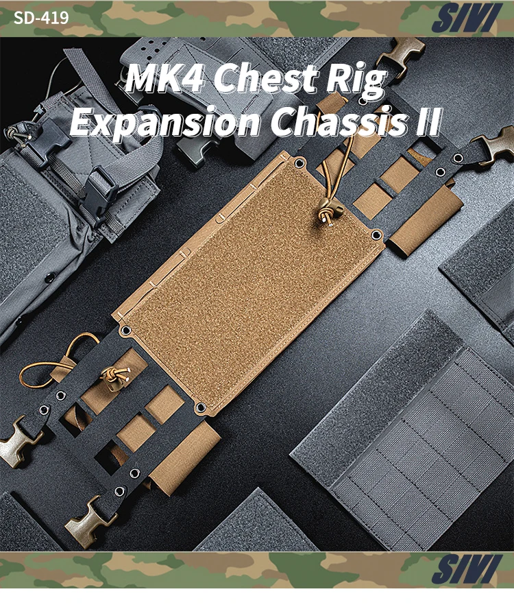 Micro Placard Rig SIVI Multifunctional Chest Rig Mounted Chassis Micro Fight Placard ...
