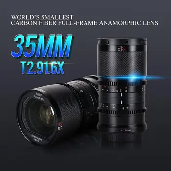 SIRUI Saturn 35mm T2.9 1.6X Full Frame Carbon Fiber Anamorphic Lens, Cine Lens 415g (E Mount, Natural Flare) detail image