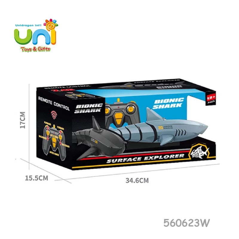 2 4G Водонепроницаемая плавающая рыба с дистанционным управлением игрушка Акула радиоуправляемая в воде для детей игрушка-животное на радиоуправлении