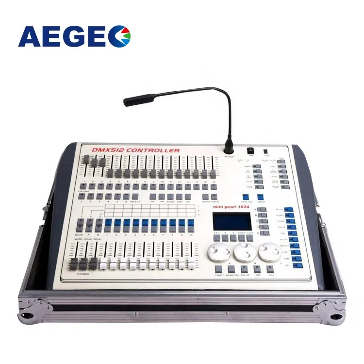 Aegeo 1024ch Dmx Lighting Console With Flight Case & 50m Range