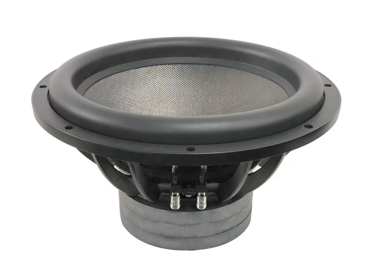 subwoofer de 15 pulgadas, 1500 W RMS, con cono de carbono y cesto de aluminio fundido a presión, impedancia de 4 ohmios, altavoz de graves para cine en casa, activo/pasivo, ecológico e impermeable