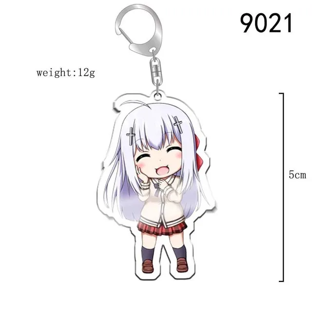 Anime Keychain Gabriel DropOut Tania Gabriel Satanichia Portachiavi White Tenma McDowell Kurumizawa Two Side Keyring