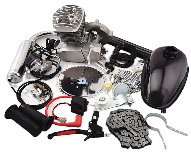 Cheap 2 Stroke 80cc Engine Kit Motorized Bicycle Gasoline PK80 F80 From Hengying Factory