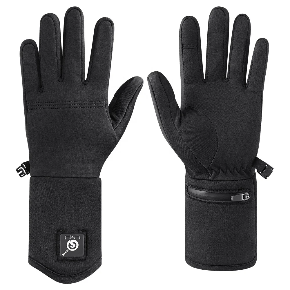 battery heated bicycle gloves Mobile Warming Glove Liner The interior lining is coated with silver dots designed to reflect body heat back into the glove. Amazon.com: SAVIOR HEAT Heated Cycling