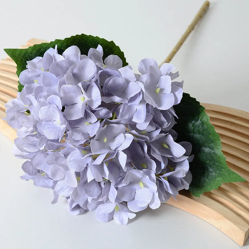 Silk Flower Heads Hydrangea With Stems Artificial Hydrangea Flowers For